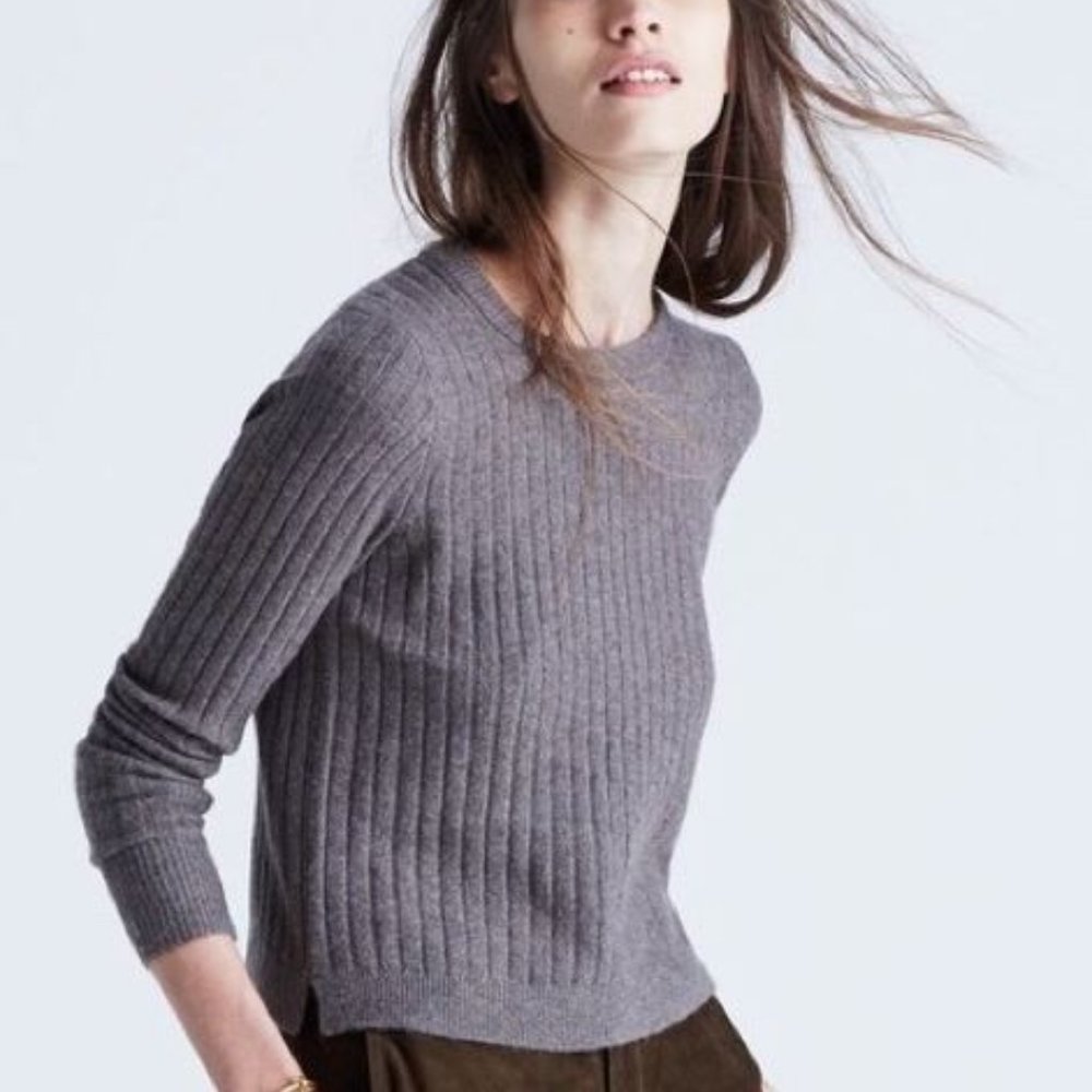 Madewell | Bookend Pullover Sweater Neutral Size M